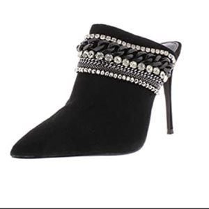 Aqua Womens AQ-Dare Embellished Rhinestone Mules